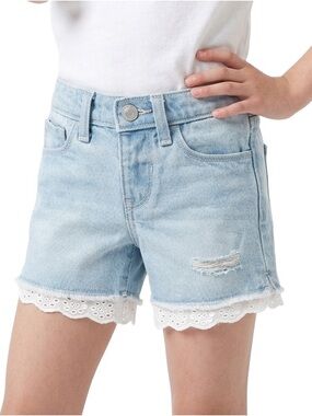 Old Navy ripped lace cut off jean short toddler girl
